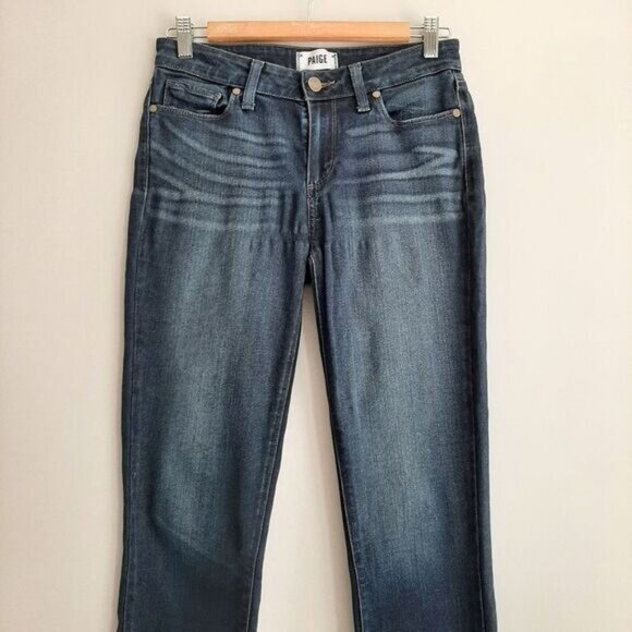 PAIGE | Verdugo Ankle Cropped Blue Jeans Sz 27 Flawed - Picture 5 of 13